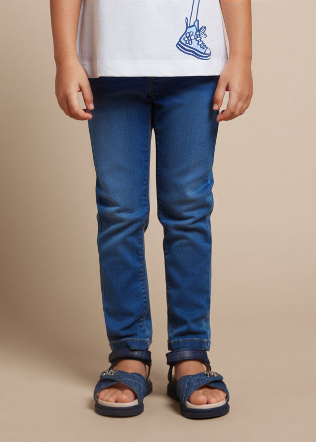 Girl's ecowash skinny fit jeans