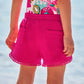 Better Cotton girl's cotton shorts Fuchsia