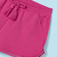 Better Cotton girl's cotton shorts Fuchsia