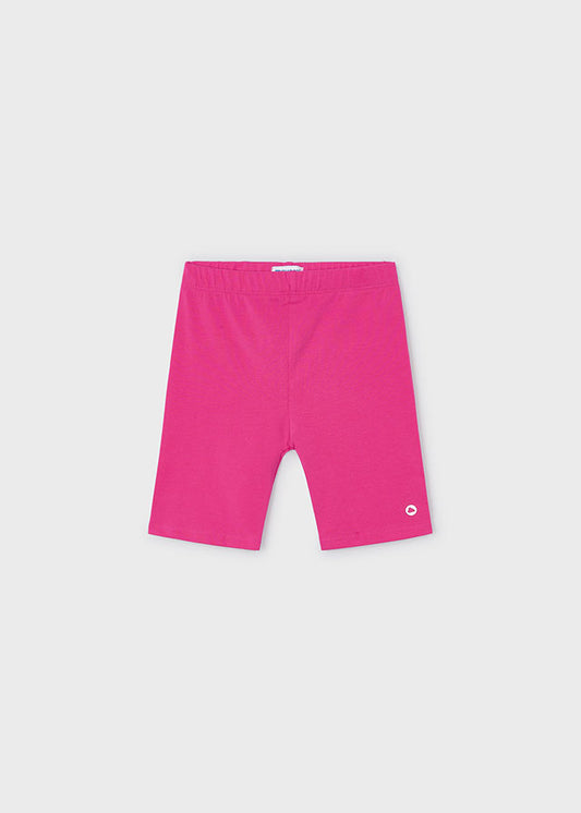 Better Cotton cycling leggings for girls Fuchsia