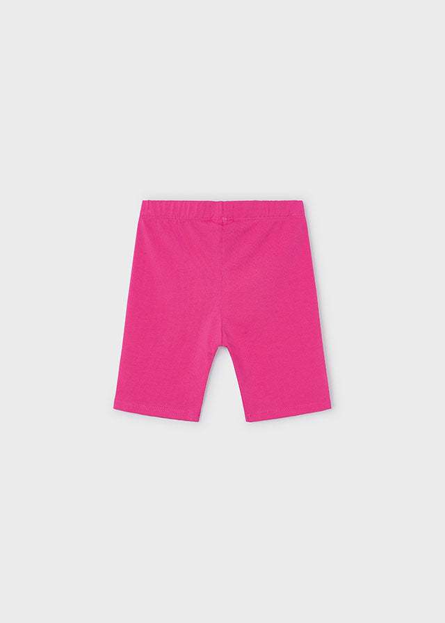 Better Cotton cycling leggings for girls Fuchsia