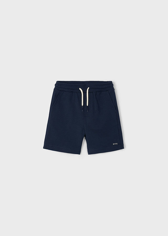 Boy's navy cotton shorts