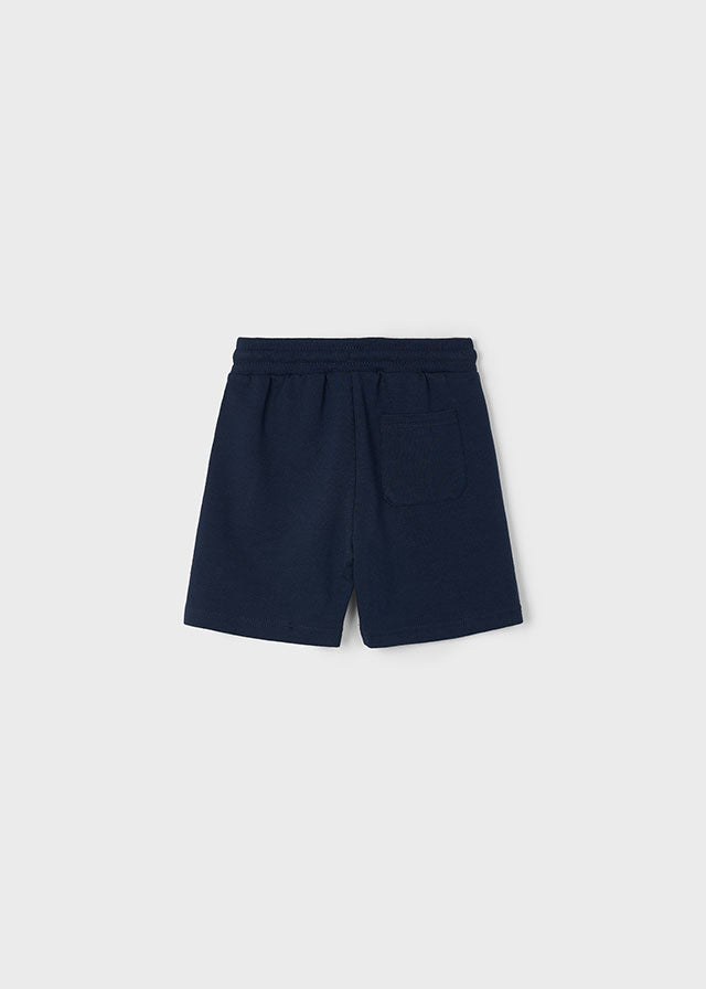 Boy's navy cotton shorts