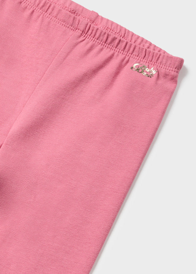 Baby pink cotton cycling leggings