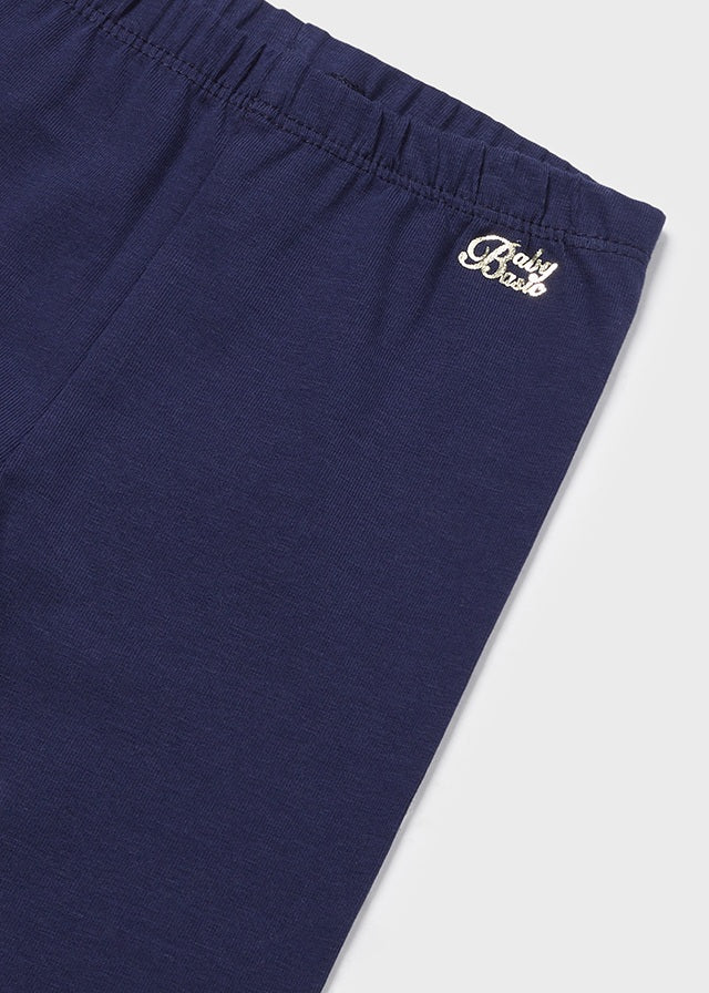 Baby cotton cycling leggings Navy