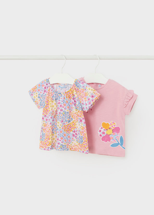 Pack of 2 Dália baby cotton t-shirts