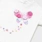 White cotton baby girl t-shirt