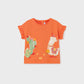 Baby girl carrot cotton t-shirt