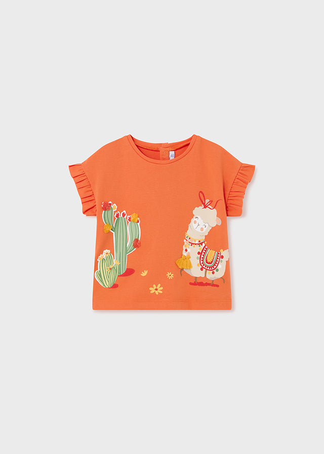 Baby girl carrot cotton t-shirt