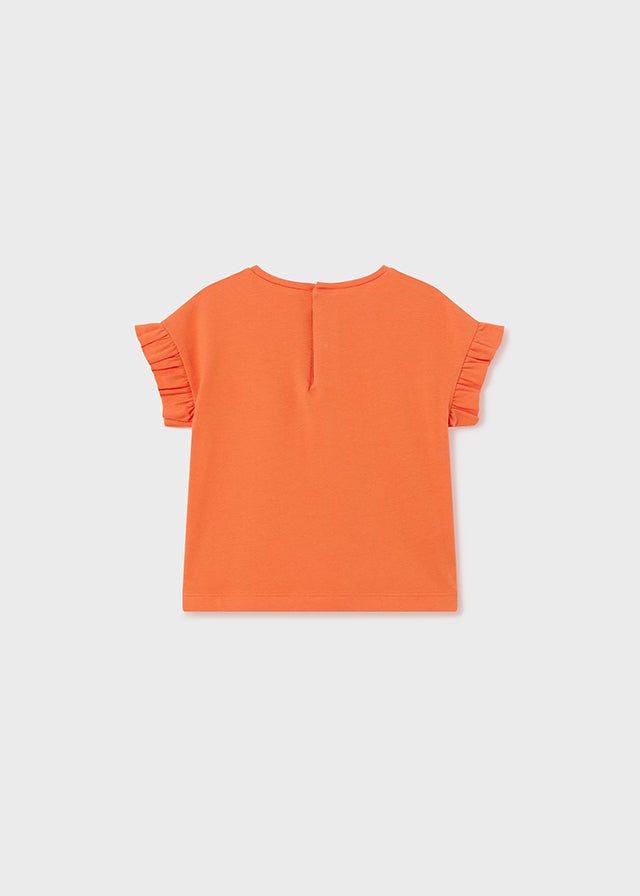 Baby girl carrot cotton t-shirt