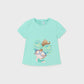 Baby girl cotton T-shirt Green