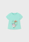 Baby girl cotton T-shirt Green