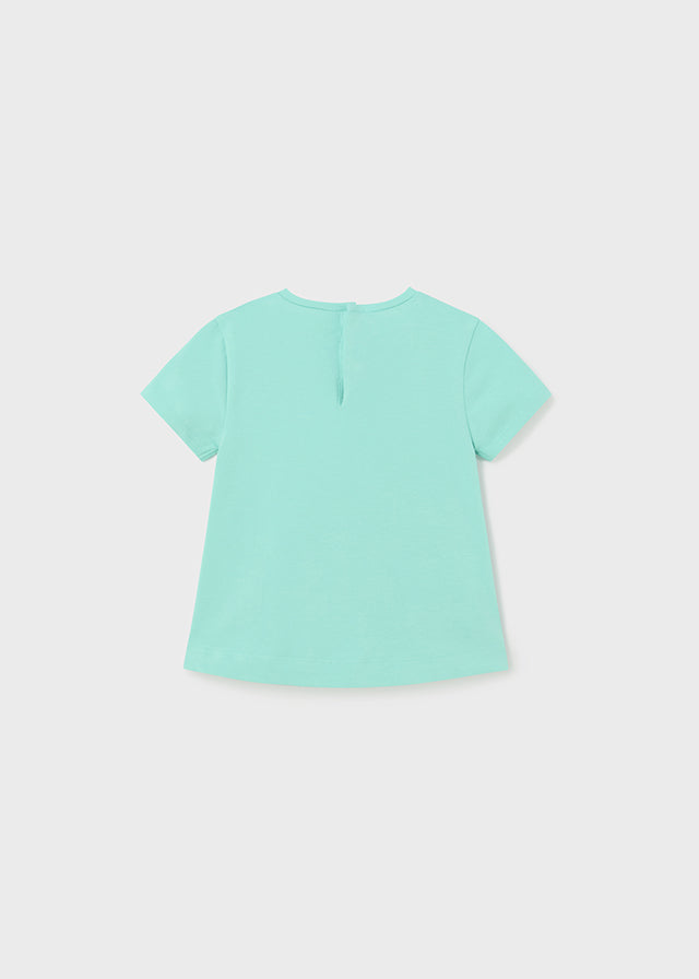 Baby girl cotton T-shirt Green