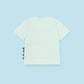 Crocodile cotton baby Aqua interactive t-shirt