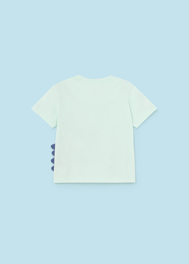 Crocodile cotton baby Aqua interactive t-shirt