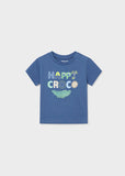 Baby cotton Crocodile T-shirt Dark blue