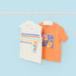 Pack 2 t-shirts algodão bebé Tangerina