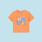 Pack 2 t-shirts algodão bebé Tangerina