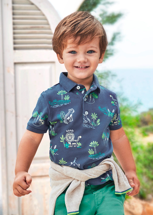 Baby Crocodile Polo Dark blue