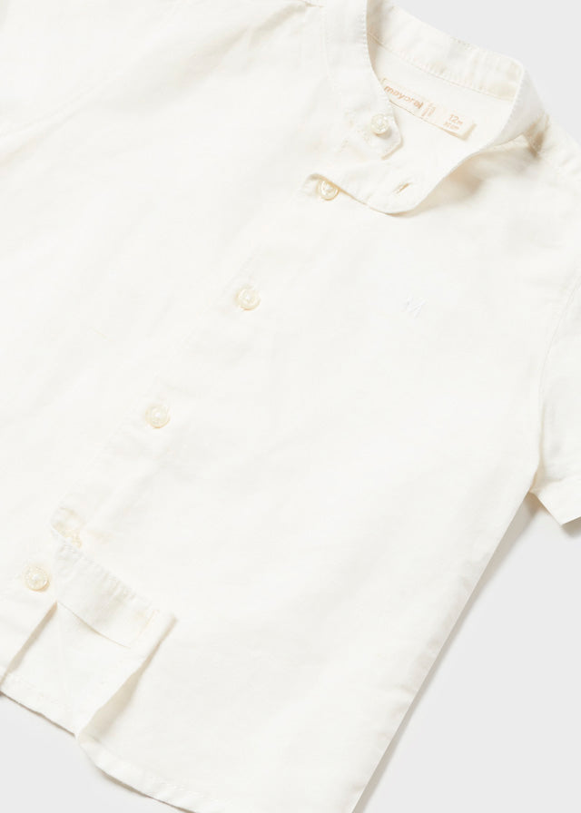 Baby linen hand collar shirt Crú