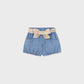 Shorts with baby bow belt