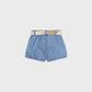 Shorts with baby bow belt