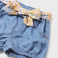 Shorts with baby bow belt