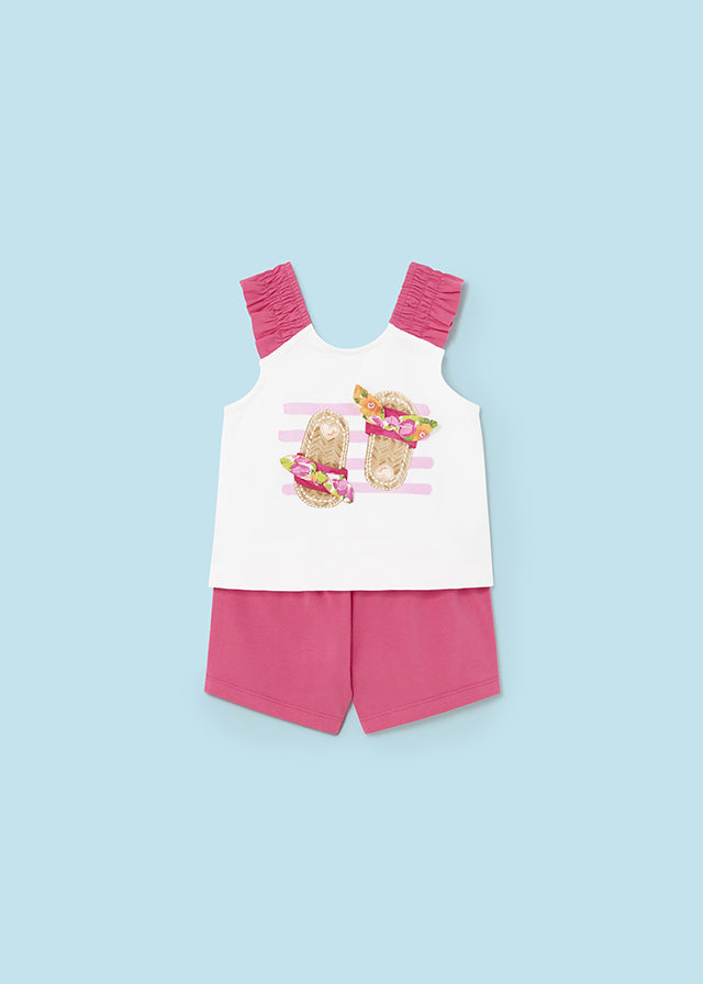 2-piece baby set Magenta