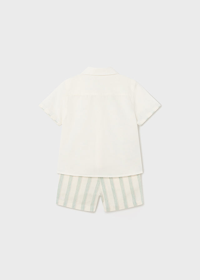 2-piece baby linen set Eucalyptus