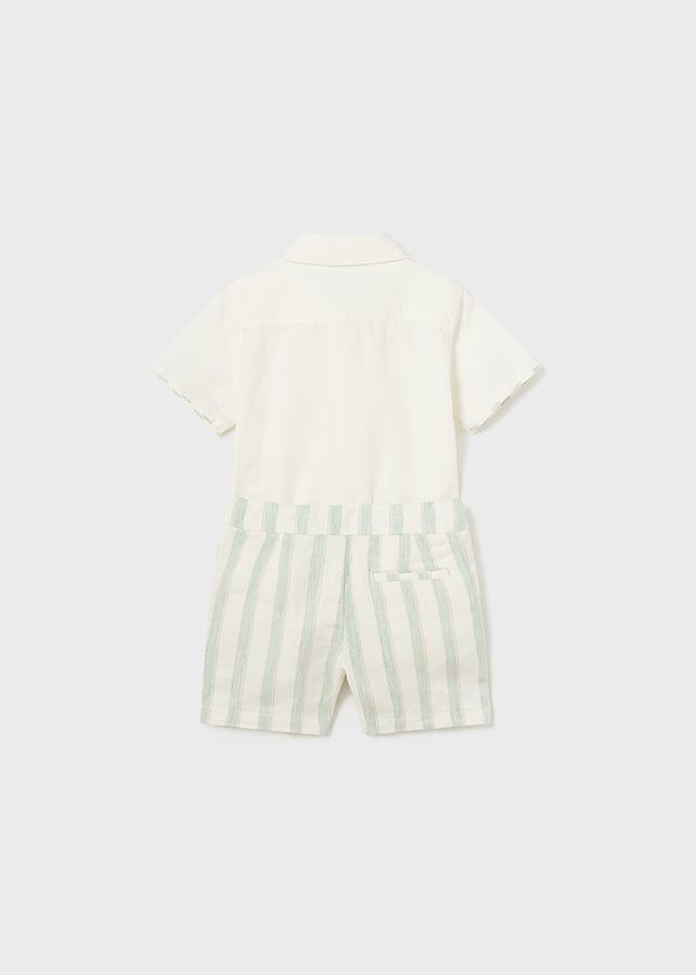 2-piece baby linen set Eucalyptus