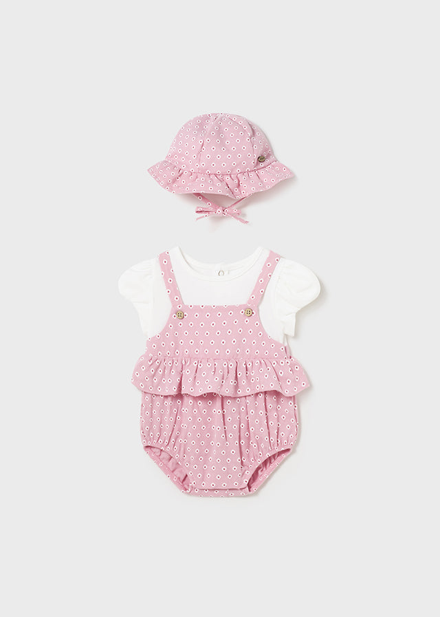 Baby costume with tulip hat