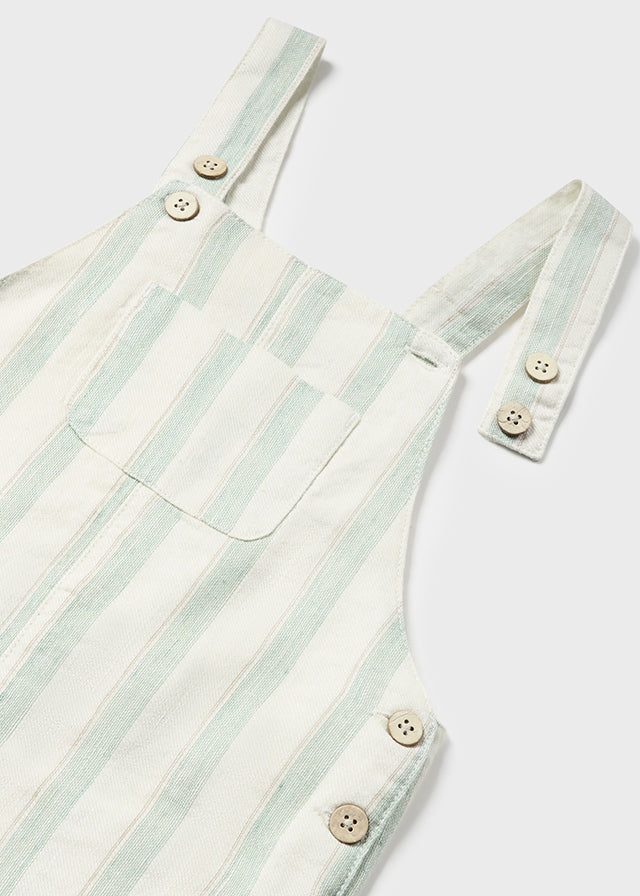 Eucalyptus baby linen short dungarees