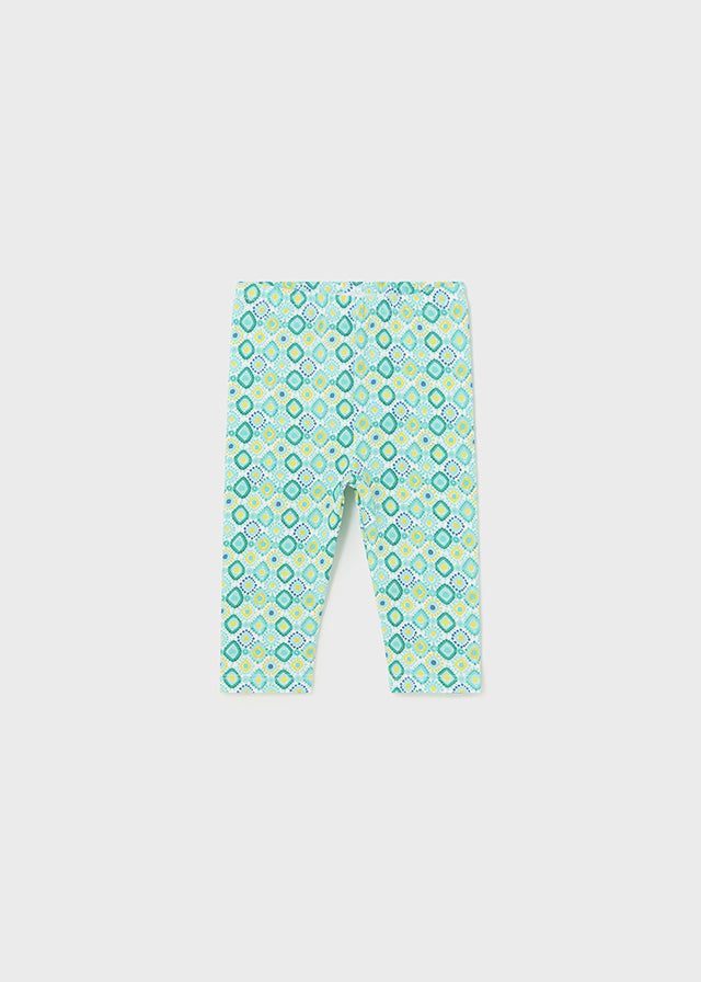 Baby girl's pirate print leggings Green