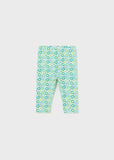 Baby girl's pirate print leggings Green