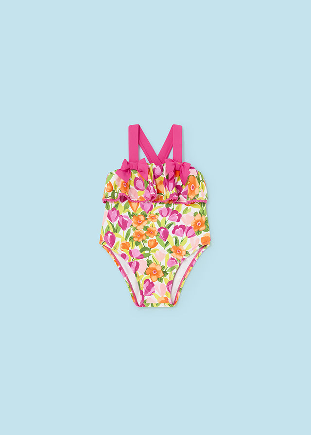 Magenta baby print swimsuit