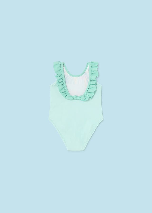 Water screen printed baby swimsuit