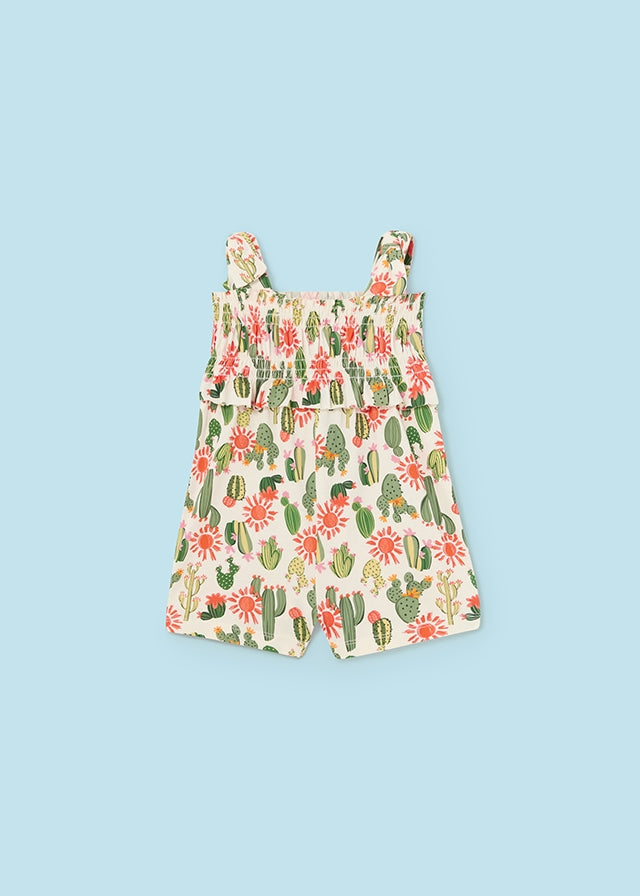 Baby Aloe smock stitch jumpsuit