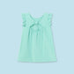 Green baby print dress