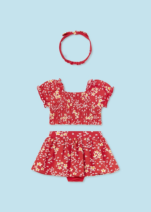 2-piece set with Granadina baby ribbon