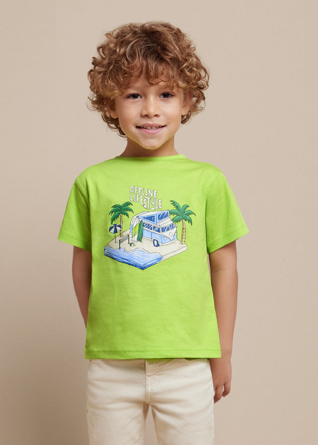 T-shirt Better Cotton menino Kiwi