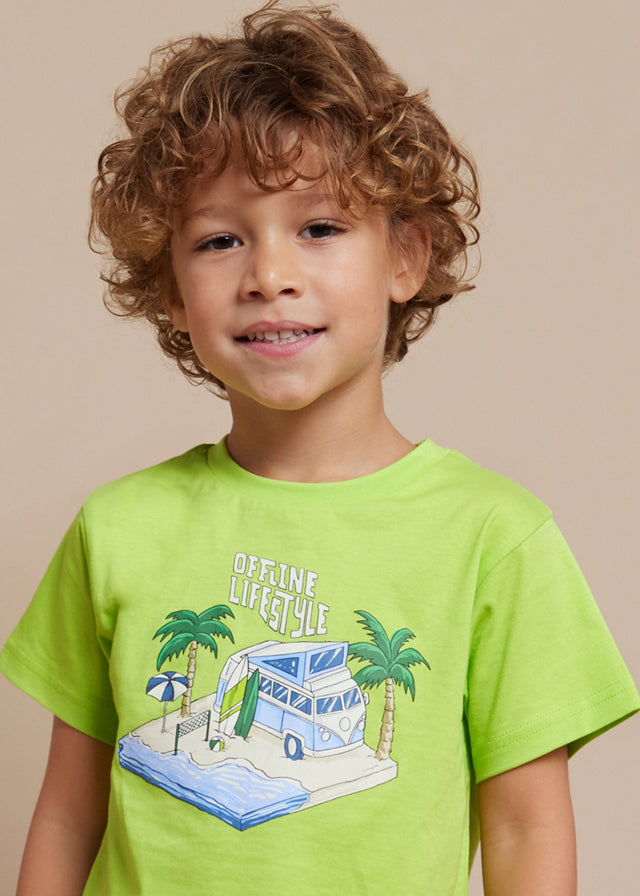 T-shirt Better Cotton menino Kiwi