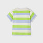 T-shirt Riscas Better Cotton menino Kiwi