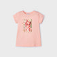 Better Cotton T-shirt for girl Salmon