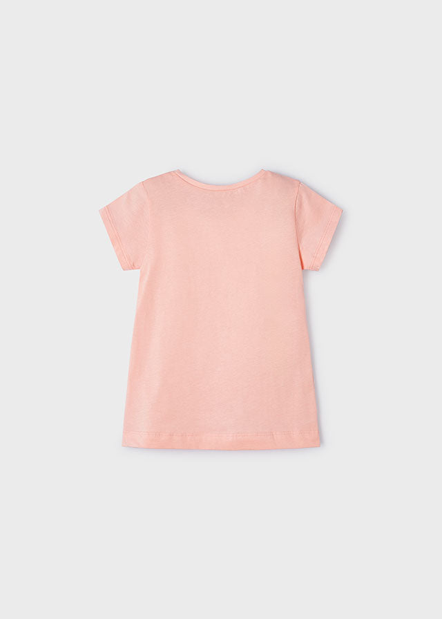 Better Cotton T-shirt for girl Salmon