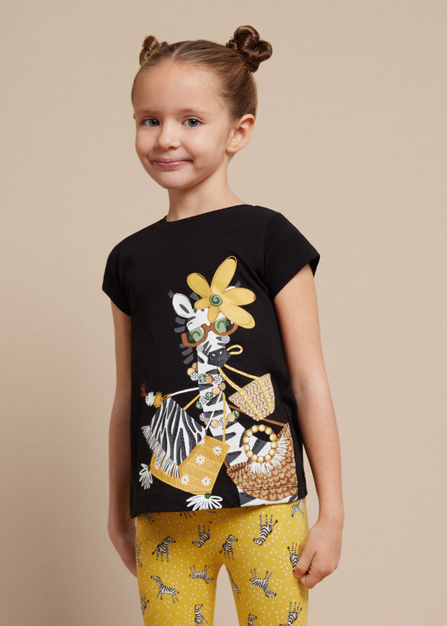 Better Cotton T-shirt for girls Black