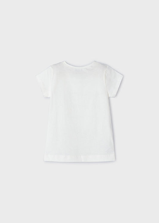 T-shirt Better Cotton menina Osso