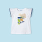 T-shirt Better Cotton menina Beach