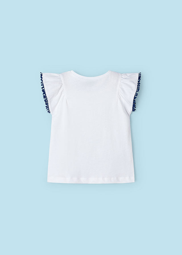 T-shirt Better Cotton menina Beach