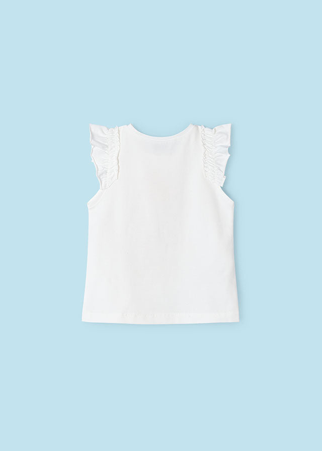 Sun Better Cotton T-shirt girl Cream