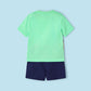 Conjunto 2 peças surf Better Cotton menino Menta